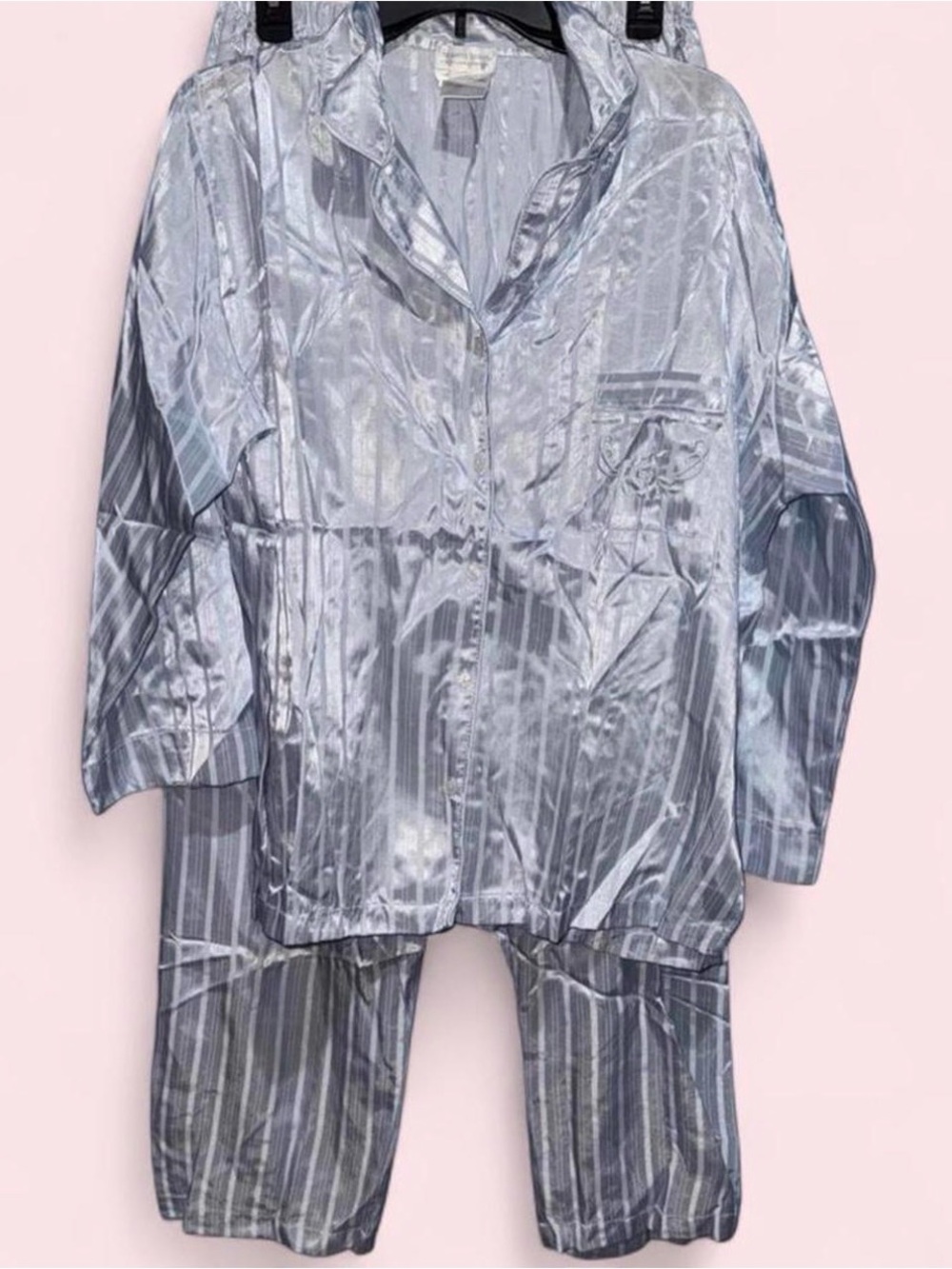 Heavenly Bodies Blue Striped Pajama Set